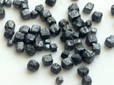 2-3mm Black Perfect Cube Rough Loose Raw Uncut Diamond Undrilled (5Pc To 20Pcs)