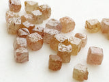 2.5-3mm Pink Peach Rough Diamond Cube For Jewelry, Diamond Box (1Ct To 2Ct)