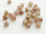 2.5-3mm Pink Peach Rough Diamond Cube For Jewelry, Diamond Box (1Ct To 2Ct)