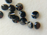 1mm Black Round Brilliant Cut Melee Diamond For Jewelry (20Pcs TO 100Pcs)