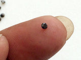 1mm Black Round Brilliant Cut Melee Diamond For Jewelry (20Pcs TO 100Pcs)