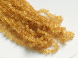 4-7 mm Citrine Chips, Light Orange Citrine Beads, Natural Citrine Chips Necklace