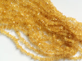 4-7 mm Citrine Chips, Light Orange Citrine Beads, Natural Citrine Chips Necklace