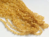 4-7 mm Citrine Chips, Light Orange Citrine Beads, Natural Citrine Chips Necklace