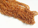 4-7 mm Citrine Chips, Dark Orange Citrine Beads, Natural Citrine Chips, 32 Inch