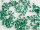 2.5-3.5mm Emerald Stones, Natural Loose Emerald Faceted Round Gemstone Lot