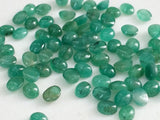 4-5mm Emerald Stones, Natural Loose Emerald Plain Oval Gemstone Lot