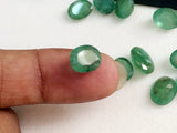 7x9mm Emerald Stone, Natural Loose Emerald Faceted Oval Cut Gemstone