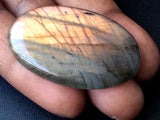 40x24mm Labradorite Plain Oval Cabochon, Rare Purple Fire Labradorite Gemstones