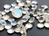 8mm Rainbow Moonstone Faceted Round Cut For Ring, 1 Pc Solitaire Moonstone