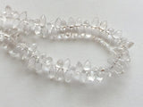 4x8 mm Crystal Quartz Faceted Puff Marquise Beads, Crystal Quartz Faceted Beads