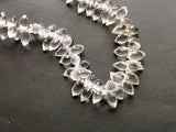 4x8 mm Crystal Quartz Faceted Puff Marquise Beads, Crystal Quartz Faceted Beads