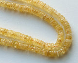 6-7 mm Citrine Plain Wheel Bead, Citrine Plain Tyre Bead, Natural Citrine Plain