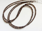 1.5-2.5mm Red Brown Faceted Diamond Rondelle Beads Red Brown Sparkling Diamonds