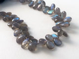 5x8 mm-8x12 mm Labradorite Faceted Pear Beads, Natural Labradorite, Beautiful