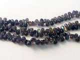 6x9 mm Labradorite Faceted Tear Drop Beads, Labradorite Fire Gem Stone