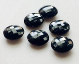 14mm Each Black Onyx Faceted Round Gemstones, 5 Pcs Double Side Cut Black Onyx