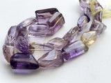 16-20 mm Ametrine Faceted Tumbles, Ametrine Nuggets, Ametrine Necklace, Ametrine