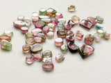 4-6 mm Watermelon Tourmaline Plain Slices, 5 CTW Loose Watermelon Tourmaline