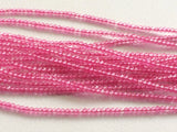 3mm Pink Coated Quartz Faceted Rondelles Pink Quartz Micro Faceted Rondelle Bead