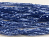 3-3.5 mm Blue Coated Quartz Micro Faceted Bead 13 Blue Quartz Beads For Necklace