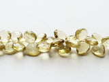 14-19 mm Lemon Quartz Faceted Heart Beads, Faceted Lemon Quartz Heart Briolettes