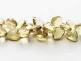 14-19 mm Lemon Quartz Faceted Heart Beads, Faceted Lemon Quartz Heart Briolettes