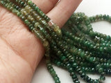 2.5-3mm Green Emerald Shaded Faceted Rondelle Beads, Emerald Faceted Rondelles
