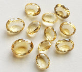 9x11mm - 13x16mm Citrine Cut Stone, Citrine Oval Faceted Cut Stone