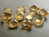 9x11mm - 13x16mm Citrine Cut Stone, Citrine Oval Faceted Cut Stone