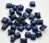 10-15mm Lapis Lazuli Fancy Cut Cabochons Lapis Rose Cut Flat Back Cabochons