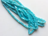 6mm Blue Opal Plain Cube Beads, Blue Opal Plain Box Beads, Opal For Necklace