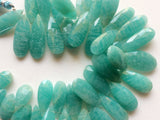 9x16 mm-11x26 mm Amazonite Faceted Pear Beads, Amazonite Huge Pear Beads