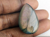 16x23mm-17x36mm Labradorite Plain Pear Stone, Rare Purple Fire Labradorite 4 Pcs