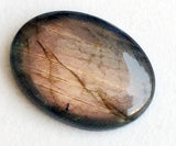 22x32mm Labradorite Plain Oval Cabochon, Rare Purple Fire Labradorite Gemstones