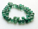 3x5 mm-4x6 mm Emerald Plain Teardrop Briolettes, Emerald Beads, Green Emerald