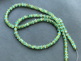 5mm Peridot & Neon Apatite Beads, Peridot Faceted Rondelles and Neon Apatite