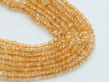 4-4.5 mm Citrine Quartz Plain Spacer Bead, Natural Citrine Wheel Beads, Citrine