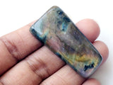 22x42mm Labradorite Plain fancy Cabochon, Rare Purple Fire Labradorite, 1 Pc