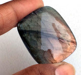 32x26mm Labradorite Plain Rectangle Cabochon, 1 Pc Rare Purple Fire Labradorite