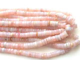 6-8mm Pink Opal Spacer Bead, Pink Opal Plain Tyre Bead, Spacer Bead, Pink Opal