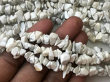 6-9 mm Howlite Beads, Natural Howlite Gemstone, Howlite Chip Beads, Raw Howlite