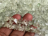 5-10 mm Green Amethyst Beads, Natural Green Amethyst Chip Beads For Necklace