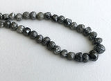 5-8mm Large Dark Gray Round Rough Diamonds, Raw Diamonds, Conflict Free, Natural