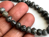 5-8mm Large Dark Gray Round Rough Diamonds, Raw Diamonds, Conflict Free, Natural