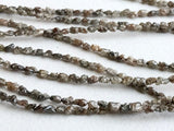 3-4.5mm Brown Rough Diamond Long Drill Free Natural Tumble (4IN To 8IN Options)