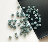 2-3mm Blue Rough Diamond Box Cubes Undrilled Diamond Cubes (1Pc To 10Pcs Option)