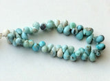 6x7.5 mm-6x10 mm Natural Larimar Faceted Pear Beads, Larimar Faceted Pear