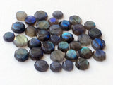 10-12mmLabradorite Octagon Cabochons, Labradorite Flat Back Cabochons