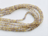 3mm Ametrine Faceted Rondelle Beads, Ametrine Rondelle Beads, Ametrine Faceted